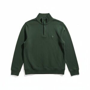 Brooks Brothers Dark Green Quarter-Zip Pullover